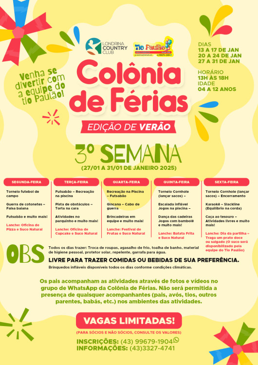 Programação  3º Semana